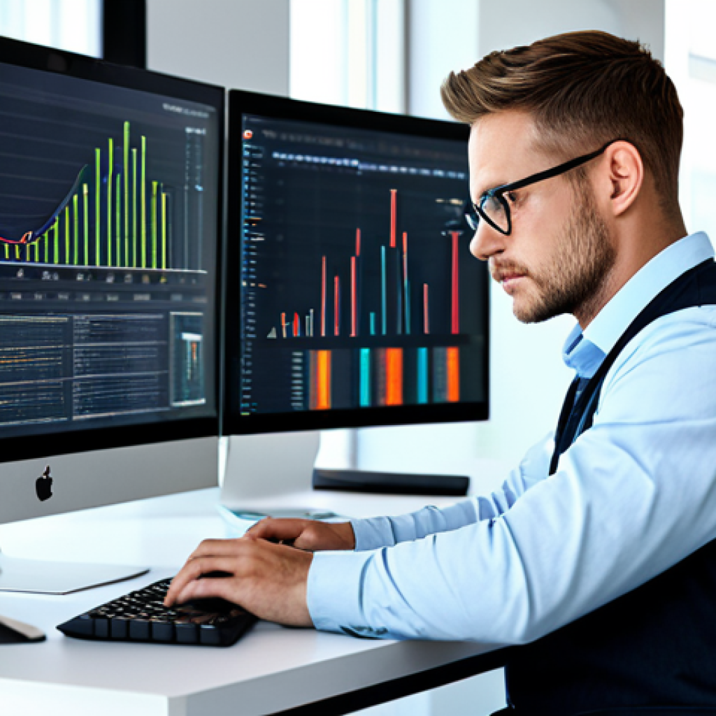 Data Scientist in a Modern Office**

"A professional data scientist, fully clothed in business casual attire, working at a computer in a bright, modern office. Displays showing code and data visualizations are visible in the background.  Perfect anatomy, correct proportions, well-formed hands, natural pose. Safe for work, appropriate content, professional, family-friendly, high quality rendering, detailed textures, realistic lighting."

**