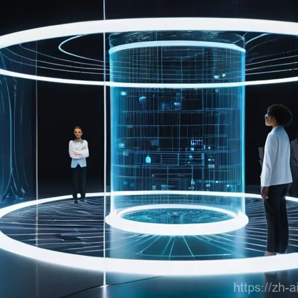 AI 윤리와 철학 - **Prompt 1: Unveiling the AI's Black Box**
    A diverse group of five scientists and ethicists, thr...