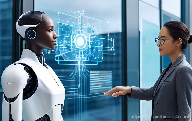 AI 윤리와 철학 - **Prompt 2: The Scales of Algorithmic Bias and Data Privacy**
    An artistic, symbolic representati...