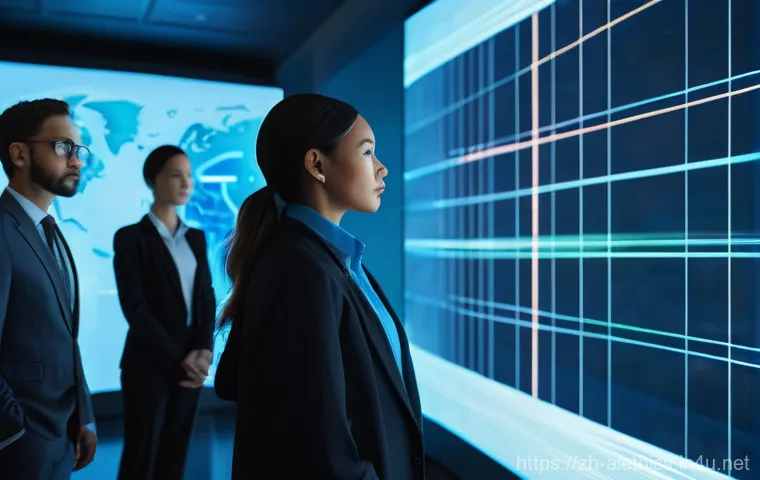 AI 윤리와 AI 정치적 영향 - **Prompt:** A diverse group of professional adults from various ethnicities and genders, fully cloth...