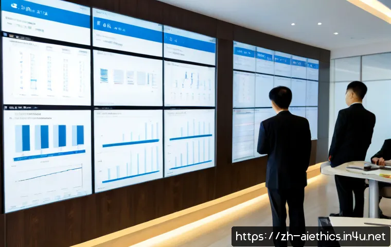 AI 윤리와 AI 거버넌스 - Photorealistic modern corporate boardroom in China, diverse East Asian executives and an AI ethics s...